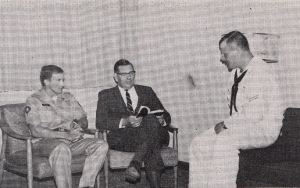 A chaplain counsels servicemen - October 21, 1968 Standard - Bethel University Digital Library