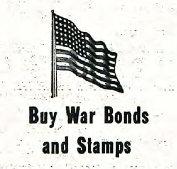 War bonds ad in 1943 Clarion issue
